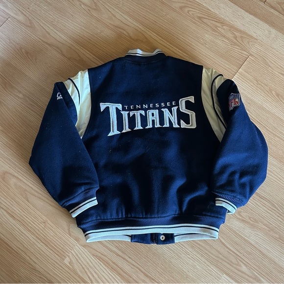 Vintage Reebok Tennessee Titans Letterman Jacket Youth Medium - Picture 10 of 10